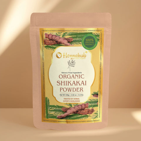 Hennahub Gold Shikakai Powder for Gentle Hair Care and Natural Shine | Double Filtered 100g Hennahub Gold Shikakai Powder for Gentle Hair Care and Natural Shine | Double Filtered 100g