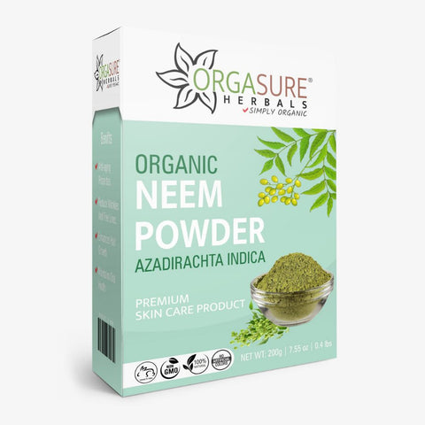 Organic Neem Powder for Hair Cleanser and Skin Care | Azadirachta indica 200g Organic Neem Powder for Hair Cleanser and Skin Care | Azadirachta indica 200g