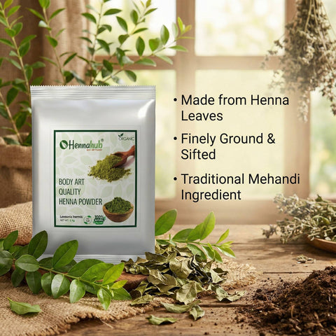 Natural Body art Quality Henna Leaves Powder/Mehandi for hand (Triple Filter) 1KG