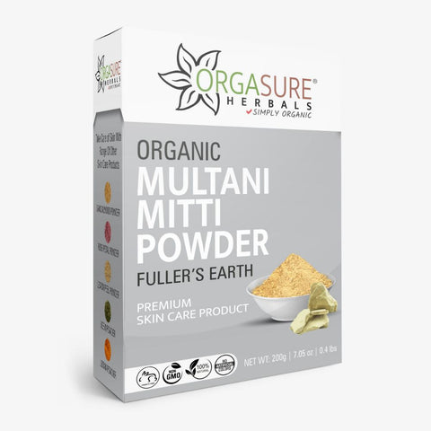 Organic Multani Mitti powder (Fuller's Earth) 200gm for Face and Skin care
