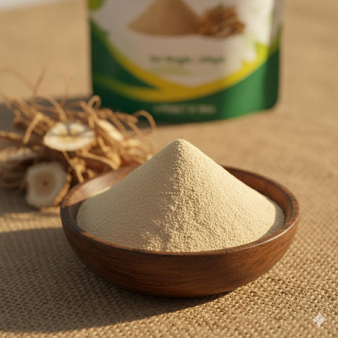 Hennahub Shatavari Powder (Food Grade) 100gm Pack | 100% Natural Asparagus racemosus Root Powder | Plant-Based Ingredient for Smoothies & Herbal Drinks